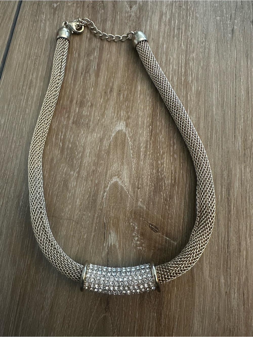 Charter Club Mesh Chain Statement Necklace Signed